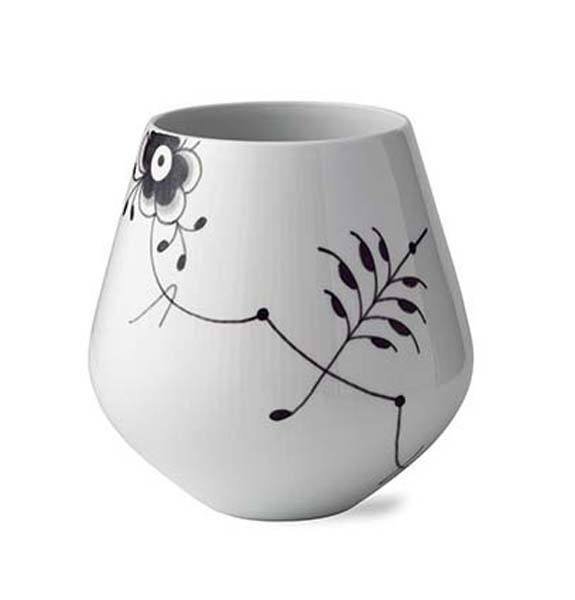 Royal Copenhagen Sort Mega vase - 20,5 cm. - Bahne